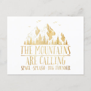 The Mountains are Calling Space Splash Big Thunder Postkarte