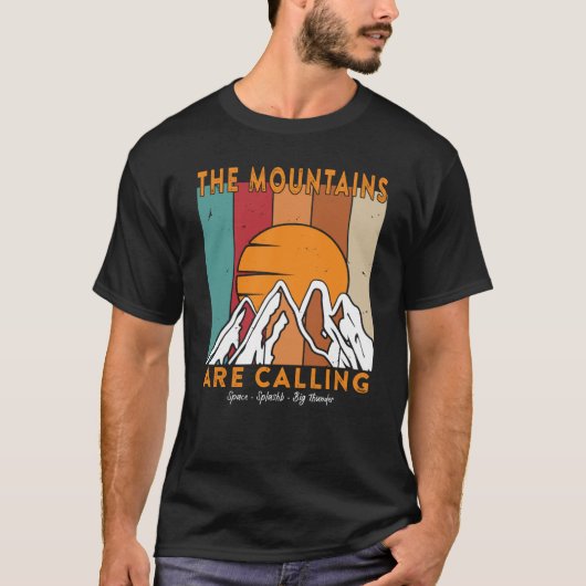 The Mountains are Calling Space Splash Big Thunder T-Shirt (Vorderseite)