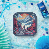 the mountains Birthday or Shower  Pappteller (Party)