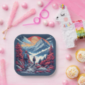 the mountains Birthday or Shower  Pappteller (Party)