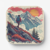 the mountains Birthday or Shower  Pappteller (Vorderseite)