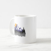 The mountains graphic hiking kaffeetasse (Vorderseite Links)