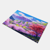 The mountains of japan fußmatte (Schrägansicht)