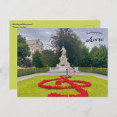 The Mozart Monument in Vienna Austria Postkarte (Vorne/Hinten)