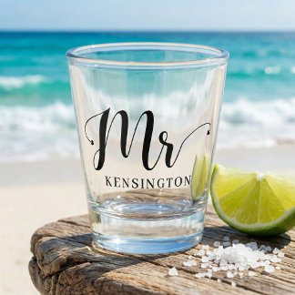 The Mr Newlywed Custom Groom Gift Schnapsglas