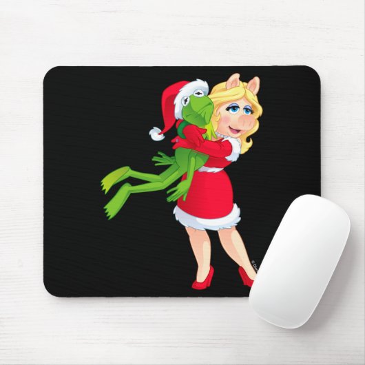 The Muppets Kermit Miss Ggy Christmas Mousepad (Mit Mouse)