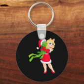 The Muppets Kermit Miss Ggy Christmas Schlüsselanhänger (Vorderseite)