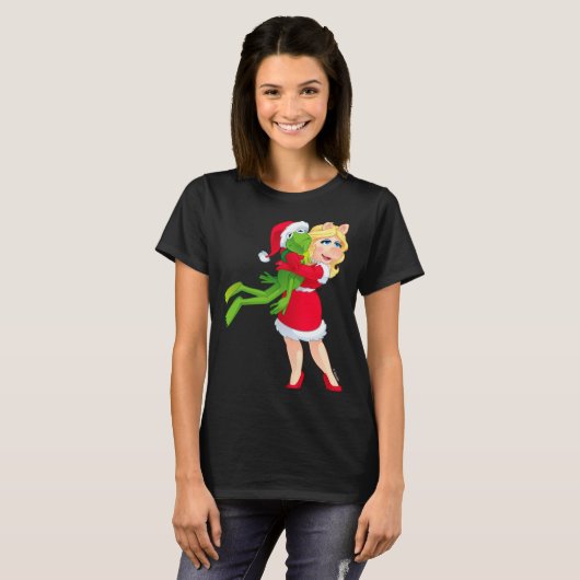 The Muppets Kermit Miss Ggy Christmas T-Shirt (Vorne ganz)