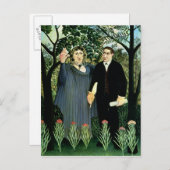 The Muse Inspirierend the Poet, 1908-09 Postkarte (Vorne/Hinten)