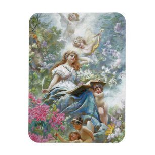The Muse of Poesie (von Konstantin Makovsky) Magnet