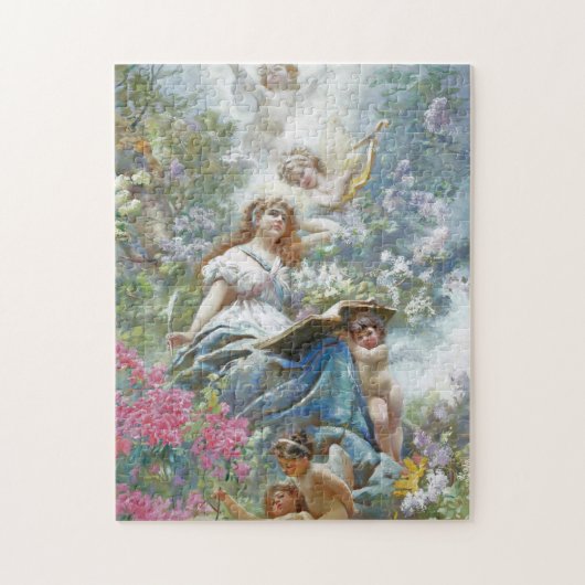 The Muse of Poesie (von Konstantin Makovsky) Puzzle (Vertikal)