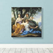 The Muses, Clio, Europe and Thalia, c.1652-55 Leinwanddruck (Insitu (Holzboden))