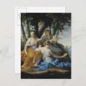 The Muses, Clio, Europe and Thalia, c.1652-55 Postkarte (Vorne/Hinten)