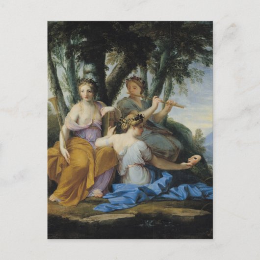 The Muses, Clio, Europe and Thalia, c.1652-55 Postkarte (Vorderseite)