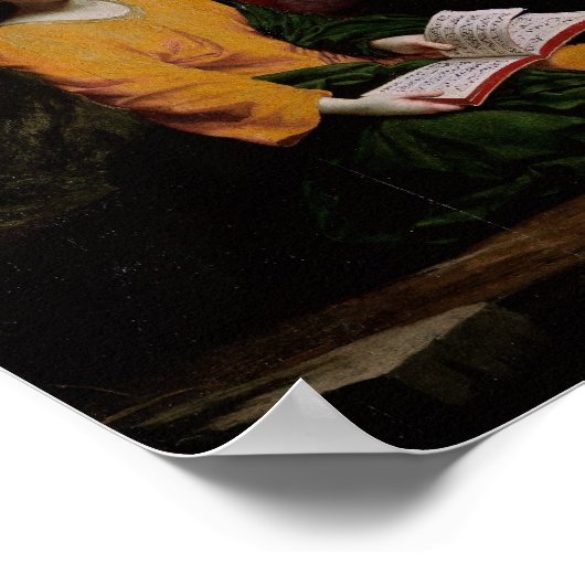 The Muses Melpomene, Erato and Polymnia, 1652-55 Poster (Ecke)