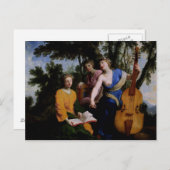 The Muses Melpomene, Erato and Polymnia, 1652-55 Postkarte (Vorne/Hinten)