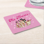 The Muses Square Paper Coaster Rechteckiger Pappuntersetzer (angewinkelt)