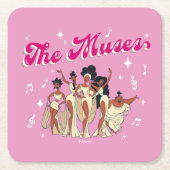 The Muses Square Paper Coaster Rechteckiger Pappuntersetzer (Vorderseite)