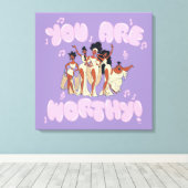 The Muses - You Are Worthy Canvas Print Leinwanddruck (Insitu (Holzboden))