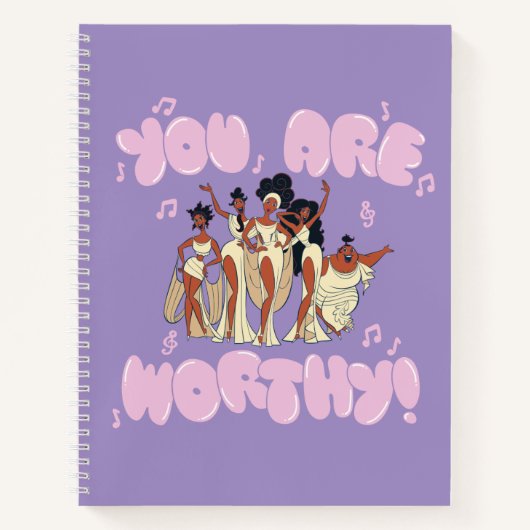 The Muses - You Are Worthy Notebook Notizblock (Vorderseite)