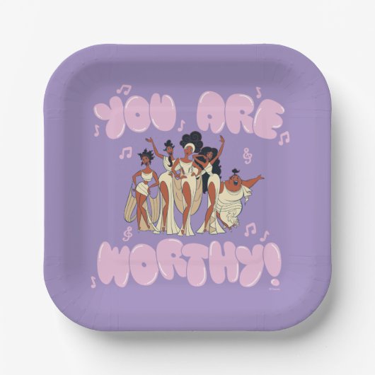 The Muses - You Are Worthy Paper Plates Pappteller (Vorderseite)