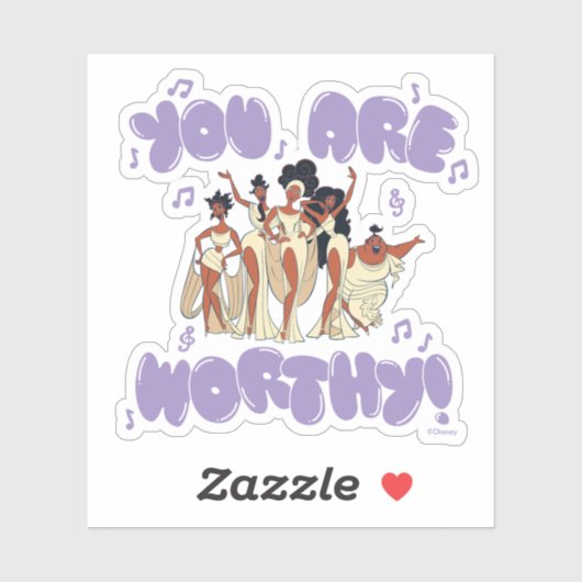 The Muses - You Are Worthy Sticker (Blatt)