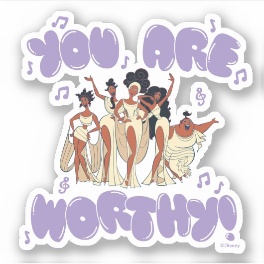 The Muses - You Are Worthy Sticker (Vorderseite)