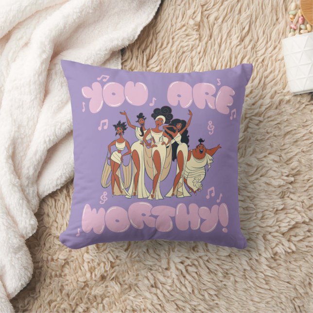 The Muses - You Are Worthy Throw Pillow Kissen (Decke)