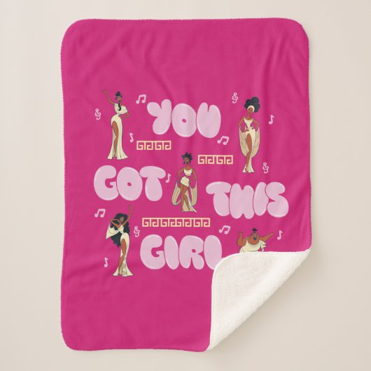 The Muses - You Got This Girl Sherpa Blanket Sherpadecke (Vorderseite)