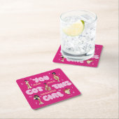 The Muses - You Got This Girl Square Paper Coaster Rechteckiger Pappuntersetzer (Vor Ort)