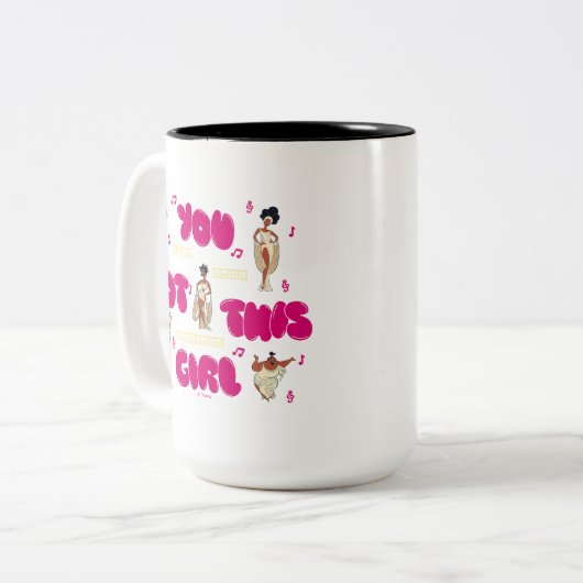 The Muses - You Got This Girl Two-Tone Coffee Mug Zweifarbige Tasse (Vorderseite Links)