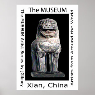 The MUSEUM Artist Series by Gibney Stone Lion Poster