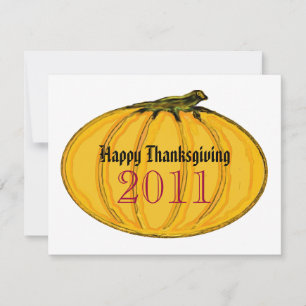 The MUSEUM Artist Series, Gibney Pumpkin7tc 2011 Feiertagskarte