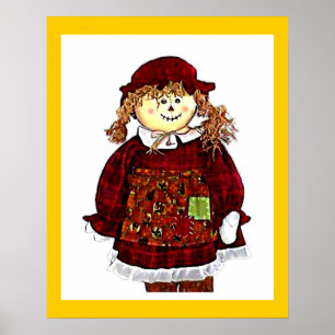 The MUSEUM Artist Series Images Computer StrawGirl Poster
