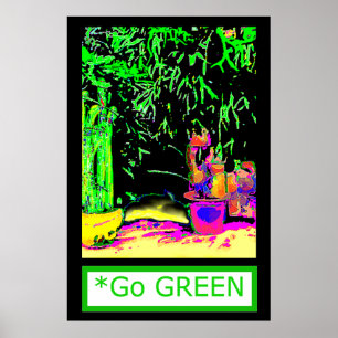 The MUSEUM Artist Series J. Gibney Go GREEN Stagho Poster