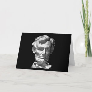 The MUSEUM Artist Series jGibney Lincoln 2002 B&W Feiertagskarte