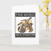 The Music As A Weapon To Fight Injustice Karte (Gelbe Blume)