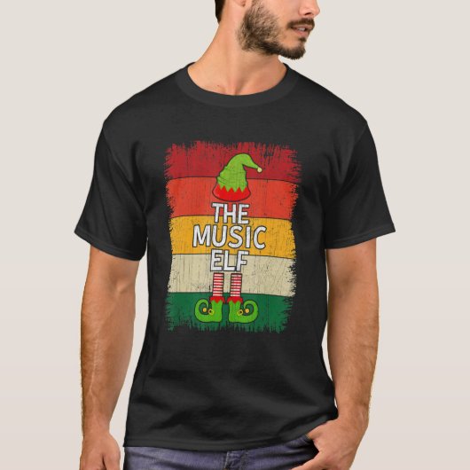 The Music Elf Matching Group Weihnachts-Party Paja T-Shirt (Vorderseite)