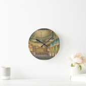 The Music Room, from 'Views of the Royal Pavilion, Runde Wanduhr (Zuhause)