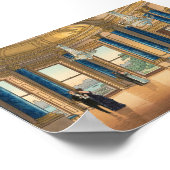 The Music Room of Buckingham Japanese Woodblock Pr Poster (Ecke)