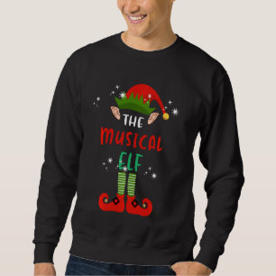 The Musical Elf Matching Family Group Christmas Fu Sweatshirt