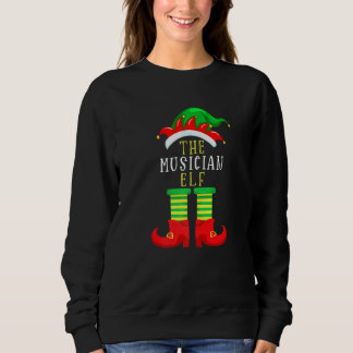 The Musician Elf Christmas Family Matching Xmas Sweatshirt