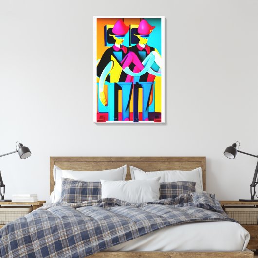 The Muster Drill Leinwanddruck (Insitu (Schlafzimmer))