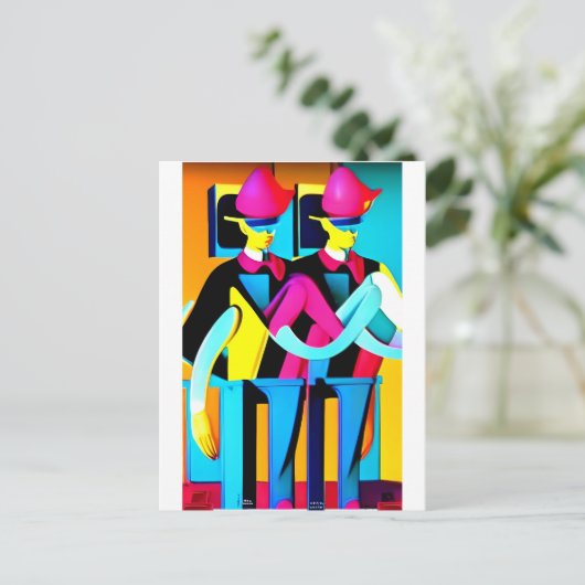 The Muster Drill Postkarte (Stehend Vorderseite)