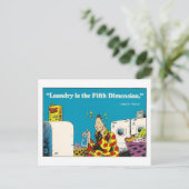 The Mystery of Laundry Postcard Postkarte (Stehend Vorderseite)