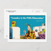 The Mystery of Laundry Postcard Postkarte (Vorne/Hinten)