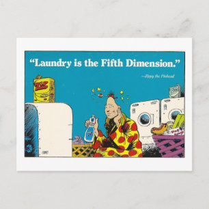 The Mystery of Laundry Postcard Postkarte