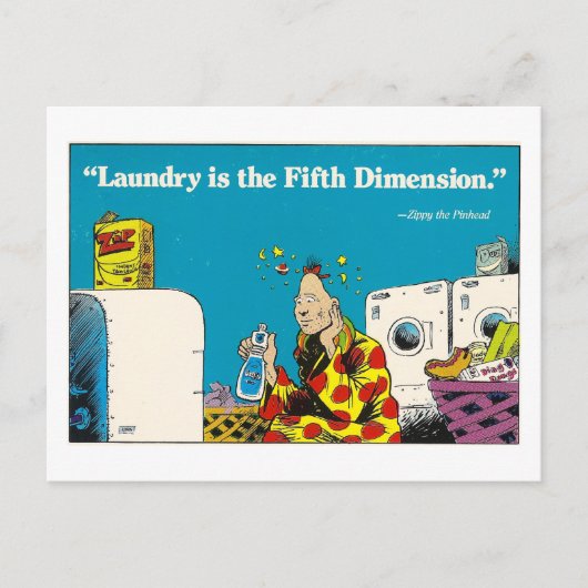 The Mystery of Laundry Postcard Postkarte (Vorderseite)