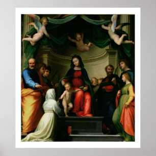 The Mystic Marriage of St. Catherine of Siena with Poster