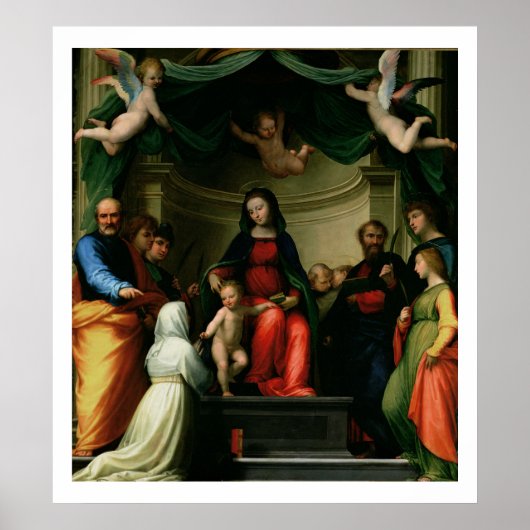 The Mystic Marriage of St. Catherine of Siena with Poster (Vorne)